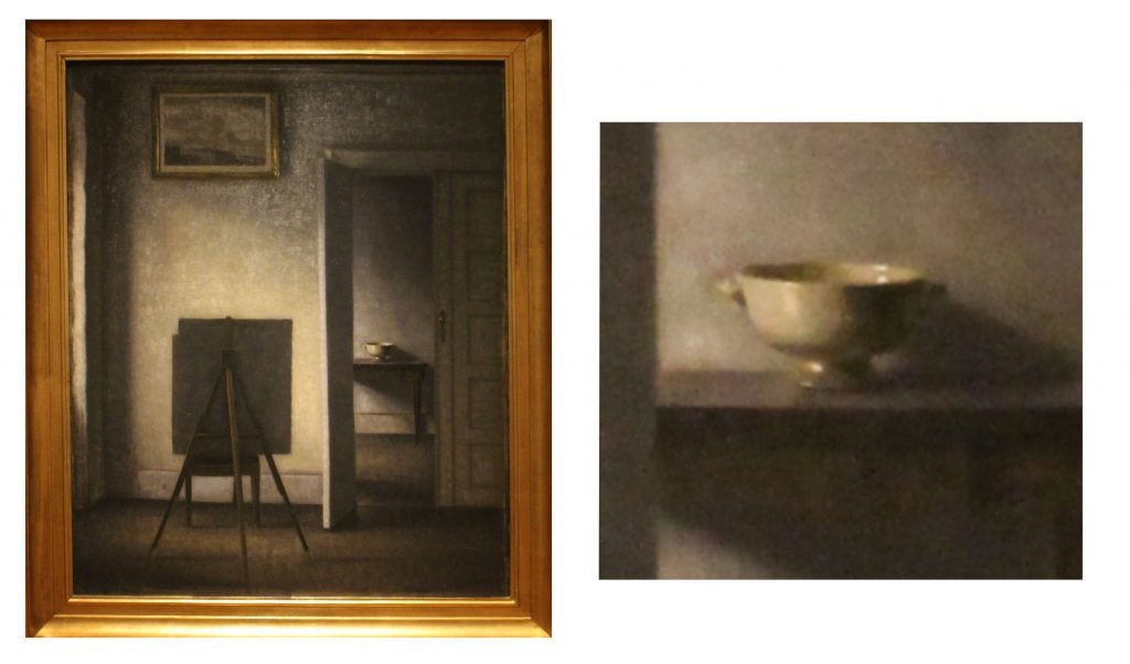 hammershoi easel and bowl